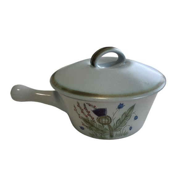Vintage Other - Vintage Buchan Stoneware Pottery THISTLEWARE 1qt Covered Casserole or Sauce Pot